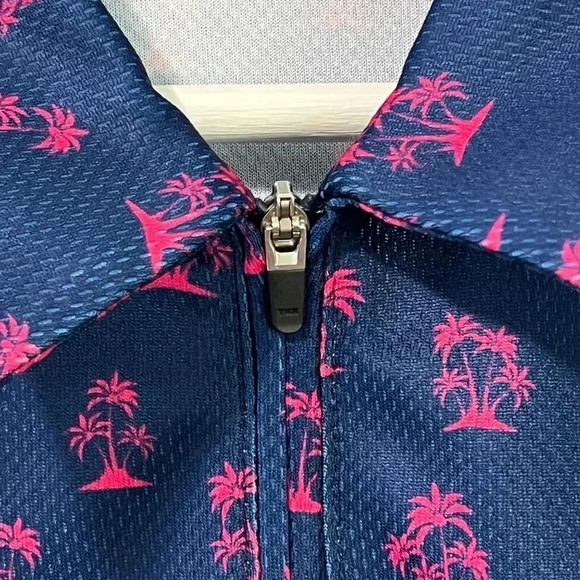 Golf Goddess Performance Pullover Long Sleeve Polo -  Palms - Picture 5 of 9